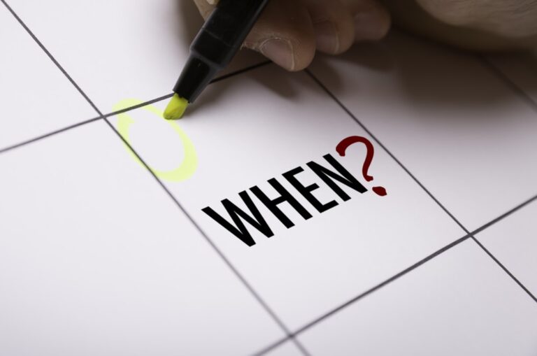 When? question on a calendar