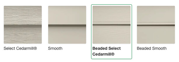 Fiber Cement Siding Premium Texture Collection Preview Table