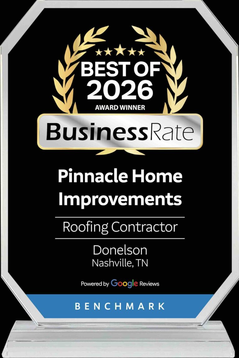 Best of 2026 award: Roofing Contractor, Donelson / Nashville, TN, from BusinessRate - Pinnacle Home Improvements