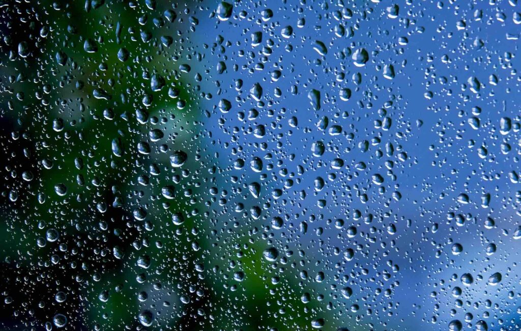 Raindrops on window - Pinnacle Home Improvements